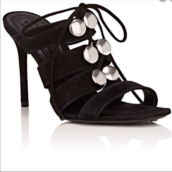 Alexander Wang Shoes - Alexander Wang Allegra Black Suede strappy heels Size 38